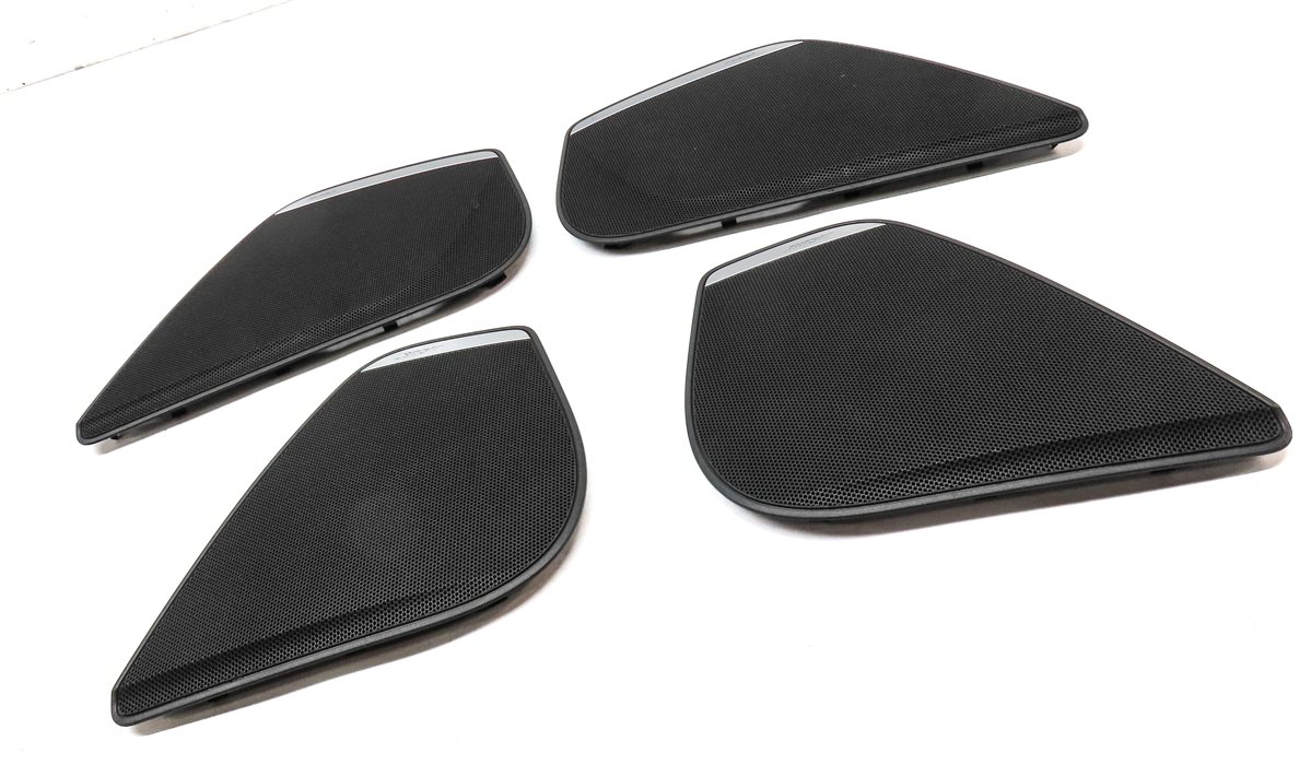 Thumbnail 3: 2017 AUDI A6 (C7 4G) BOSE RADIO STEREO AUDIO SPEAKER GRILLE TRIM SET/4 (BLACK)