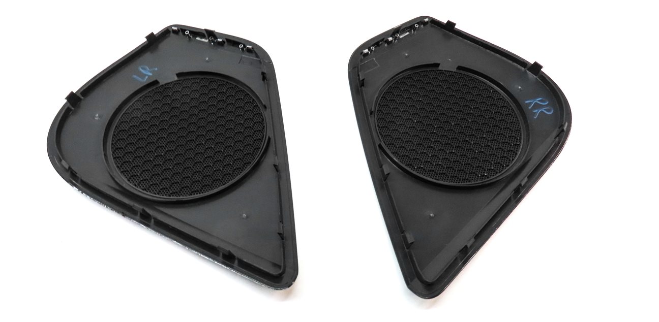 Thumbnail 5: 2017 AUDI A6 (C7 4G) BOSE RADIO STEREO AUDIO SPEAKER GRILLE TRIM SET/4 (BLACK)