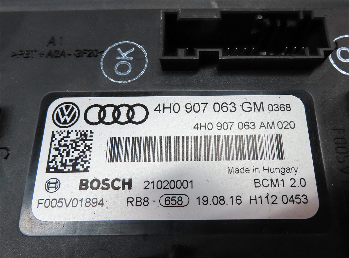 Thumbnail 12: 17-18 AUDI A6 C7 4G 3.0L SUPER SPEEDOMETER ECM IGNITION IMMOBILIZER MODULE SET/8