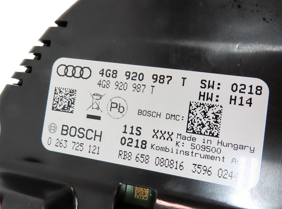 Thumbnail 17: 17-18 AUDI A6 C7 4G 3.0L SUPER SPEEDOMETER ECM IGNITION IMMOBILIZER MODULE SET/8