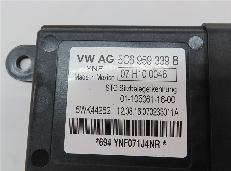 Thumbnail 4: 2017 AUDI A6 (C7 4G) FRONT RIGHT PASSENGER SEAT OCCUPANCY DETECTION MODULE