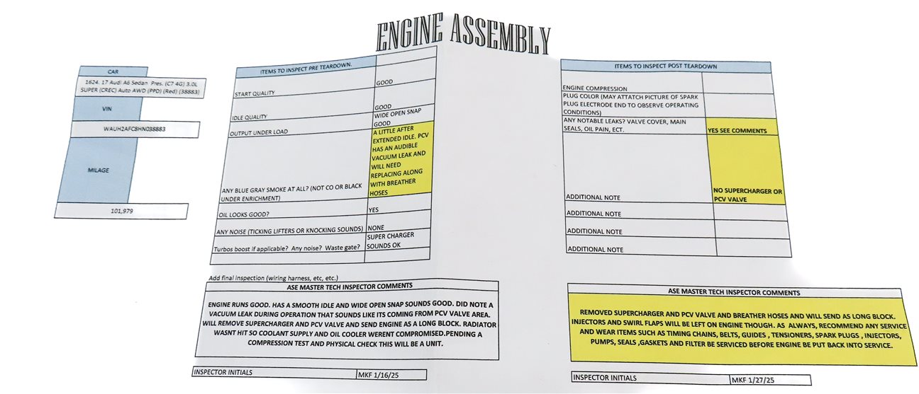 Thumbnail 7: 15-18 AUDI A6 A7 A8 C7 4G D4 4H 3.0L SUPER CREC CREH ENGINE MOTOR ASSEMBLY(101k)