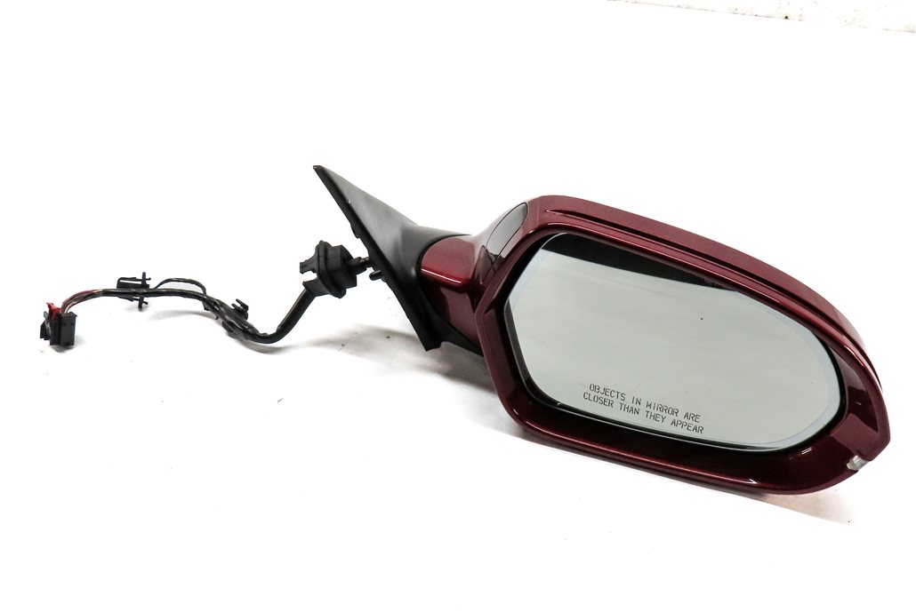 AUDI 14-18 A6 (17 S6) RIGHT DOOR MIRROR PFOLD HEATED MEMORY AUTODIM (RED)