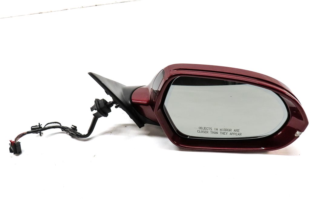 Thumbnail 2: AUDI 14-18 A6 (17 S6) RIGHT DOOR MIRROR PFOLD HEATED MEMORY AUTODIM (RED)
