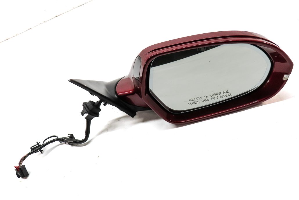 Thumbnail 3: AUDI 14-18 A6 (17 S6) RIGHT DOOR MIRROR PFOLD HEATED MEMORY AUTODIM (RED)