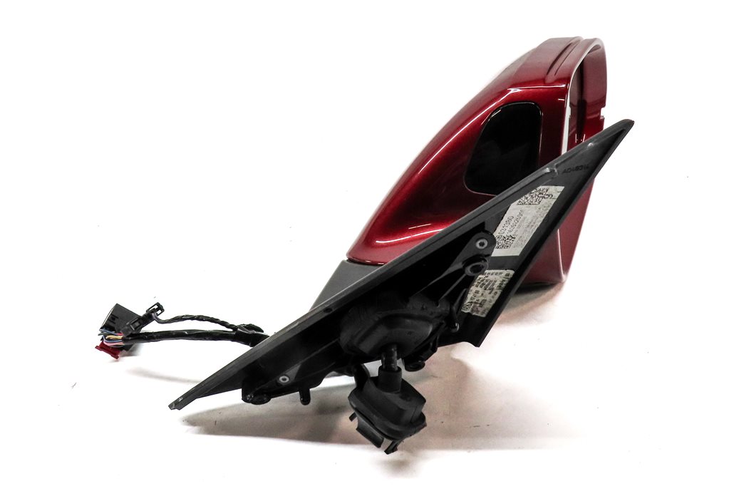 Thumbnail 4: AUDI 14-18 A6 (17 S6) RIGHT DOOR MIRROR PFOLD HEATED MEMORY AUTODIM (RED)