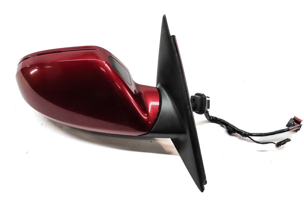 Thumbnail 5: AUDI 14-18 A6 (17 S6) RIGHT DOOR MIRROR PFOLD HEATED MEMORY AUTODIM (RED)