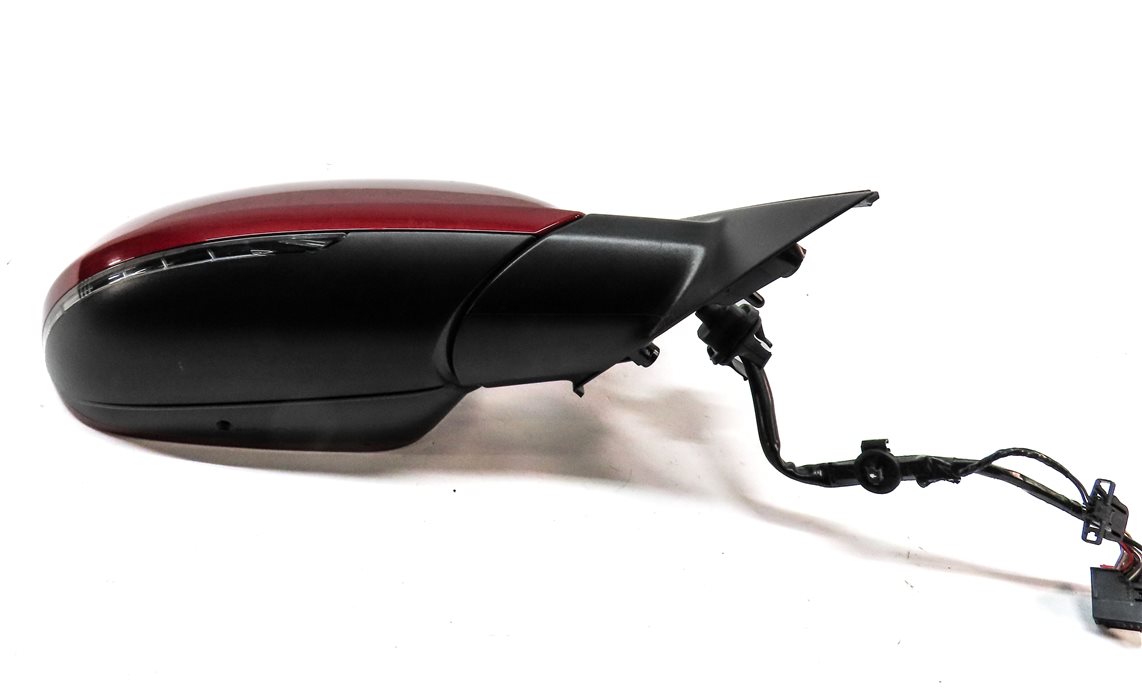 Thumbnail 6: AUDI 14-18 A6 (17 S6) RIGHT DOOR MIRROR PFOLD HEATED MEMORY AUTODIM (RED)