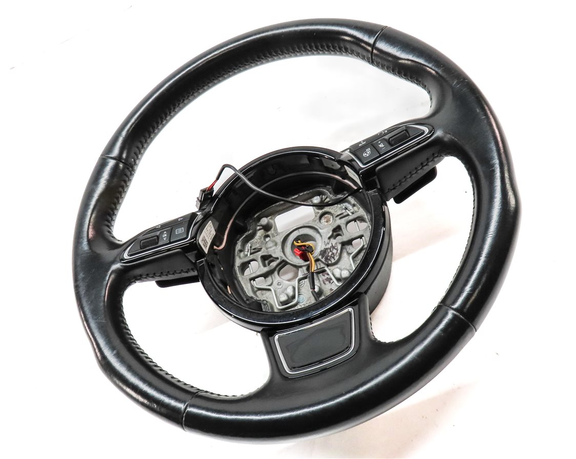 Thumbnail 3: 2012-2018 AUDI A6 A7 S6 S7 C7 4G8 3-SPOKE HEATED TIPTRONIC STEERING WHEEL(BLACK)
