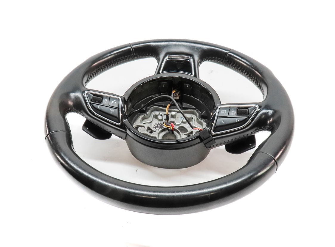 Thumbnail 4: 2012-2018 AUDI A6 A7 S6 S7 C7 4G8 3-SPOKE HEATED TIPTRONIC STEERING WHEEL(BLACK)