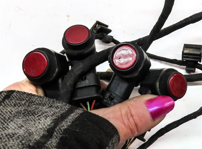 Thumbnail 5: 2017 AUDI A6 (C7 4G) REAR PARK ASSIST PDC DISTANCE CONTROL SENSOR SET/4 (RED)