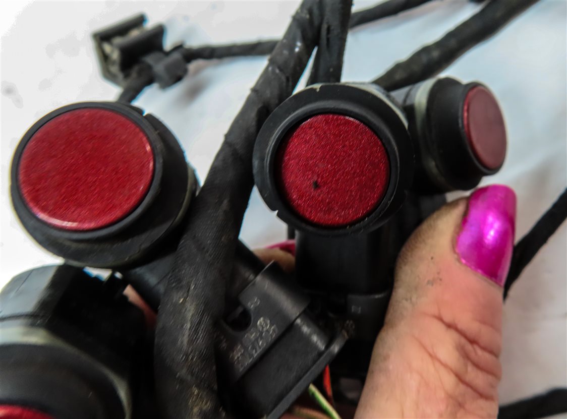 Thumbnail 6: 2017 AUDI A6 (C7 4G) REAR PARK ASSIST PDC DISTANCE CONTROL SENSOR SET/4 (RED)