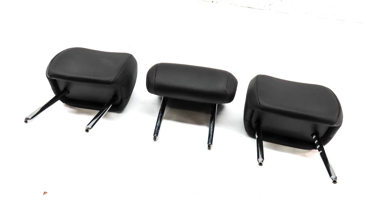 2015-2022 PORSCHE MACAN (95B) REAR LEFT RIGHT & CENTER SEAT HEADREST SET (Black)