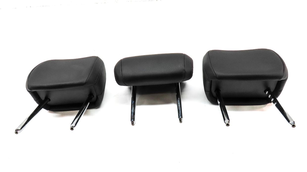 Thumbnail 2: 2015-2022 PORSCHE MACAN (95B) REAR LEFT RIGHT & CENTER SEAT HEADREST SET (Black)