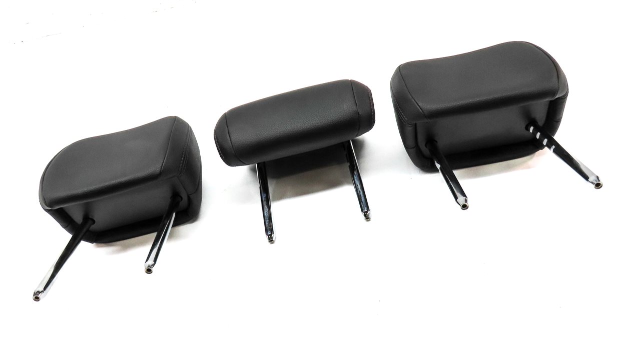 Thumbnail 3: 2015-2022 PORSCHE MACAN (95B) REAR LEFT RIGHT & CENTER SEAT HEADREST SET (Black)
