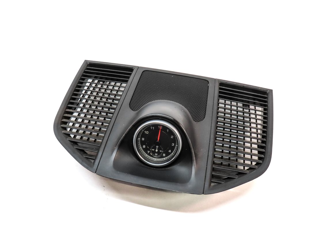 2018 PORSCHE MACAN (95B) FRONT DASH CLOCK w/ SURROUND SPEAKER GRILLE TRIM