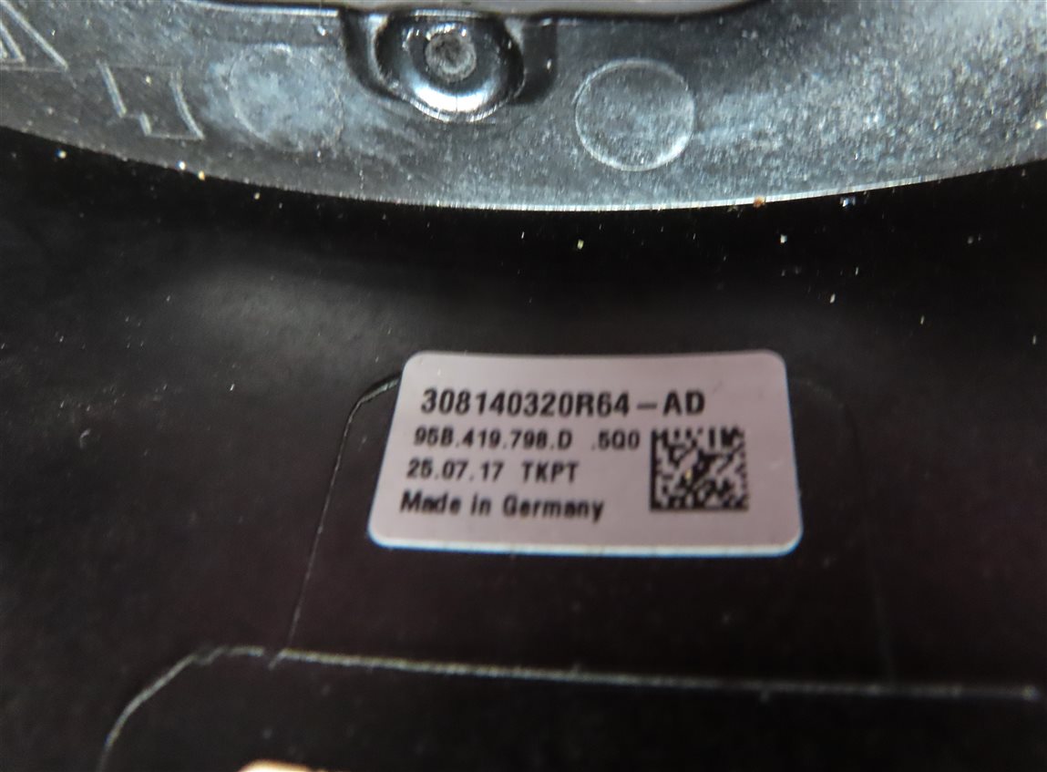 Thumbnail 15: 2018 PORSCHE MACAN (95B) STEERING WHEEL TRIM SET 5 (BLACK & SILVER)