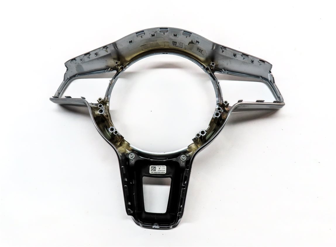 Thumbnail 17: 2018 PORSCHE MACAN (95B) STEERING WHEEL TRIM SET 5 (BLACK & SILVER)