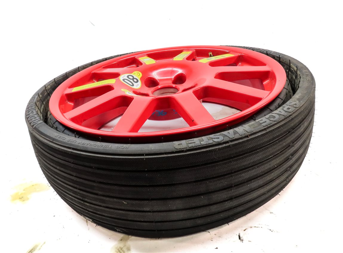 Thumbnail 4: 2019-2024 PORSCHE MACAN (95B) 18x6 EMERGENCY ROADSIDE SPARE TIRE WHEEL RIM (RED)
