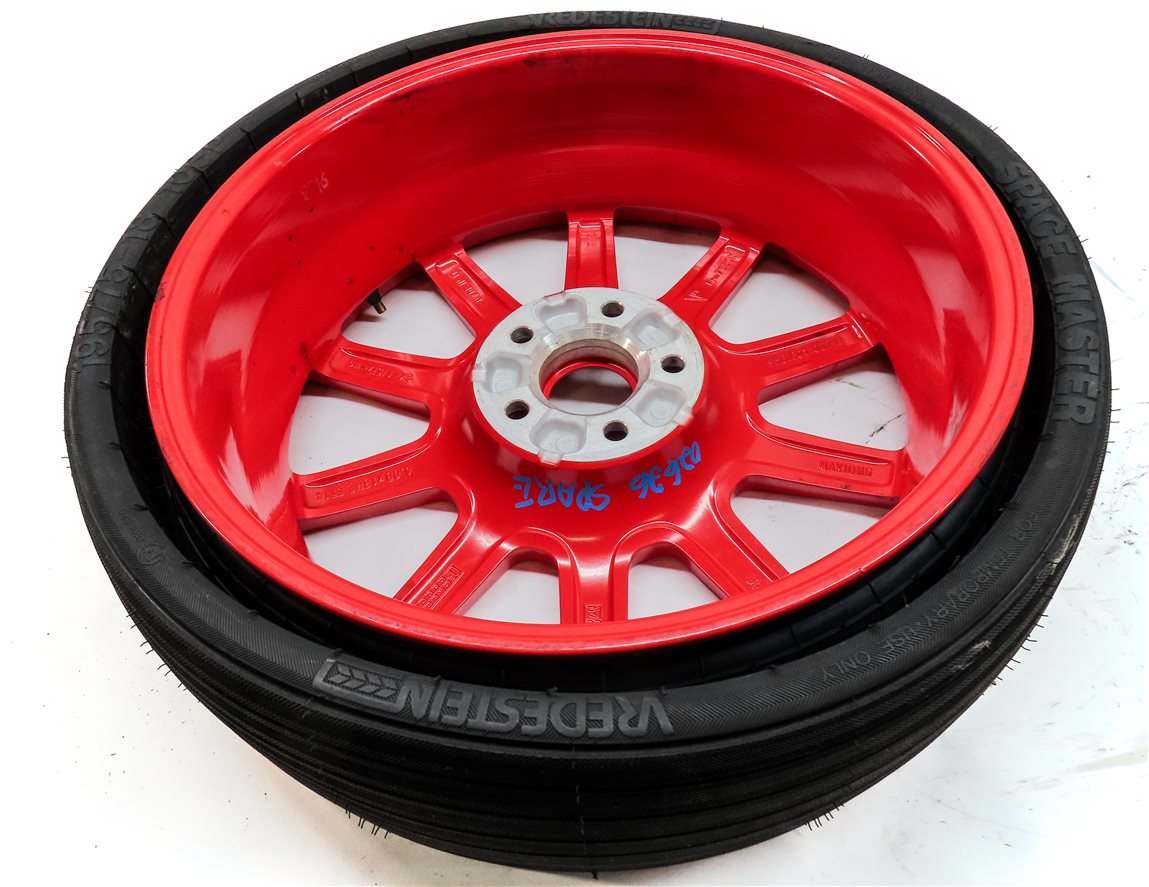 Thumbnail 5: 2019-2024 PORSCHE MACAN (95B) 18x6 EMERGENCY ROADSIDE SPARE TIRE WHEEL RIM (RED)