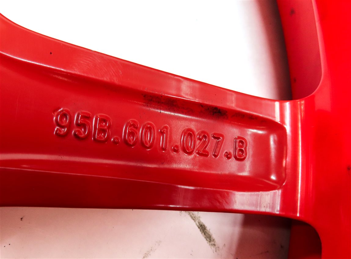 Thumbnail 6: 2019-2024 PORSCHE MACAN (95B) 18x6 EMERGENCY ROADSIDE SPARE TIRE WHEEL RIM (RED)