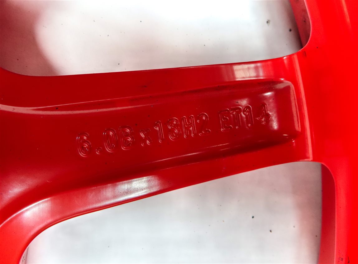 Thumbnail 7: 2019-2024 PORSCHE MACAN (95B) 18x6 EMERGENCY ROADSIDE SPARE TIRE WHEEL RIM (RED)