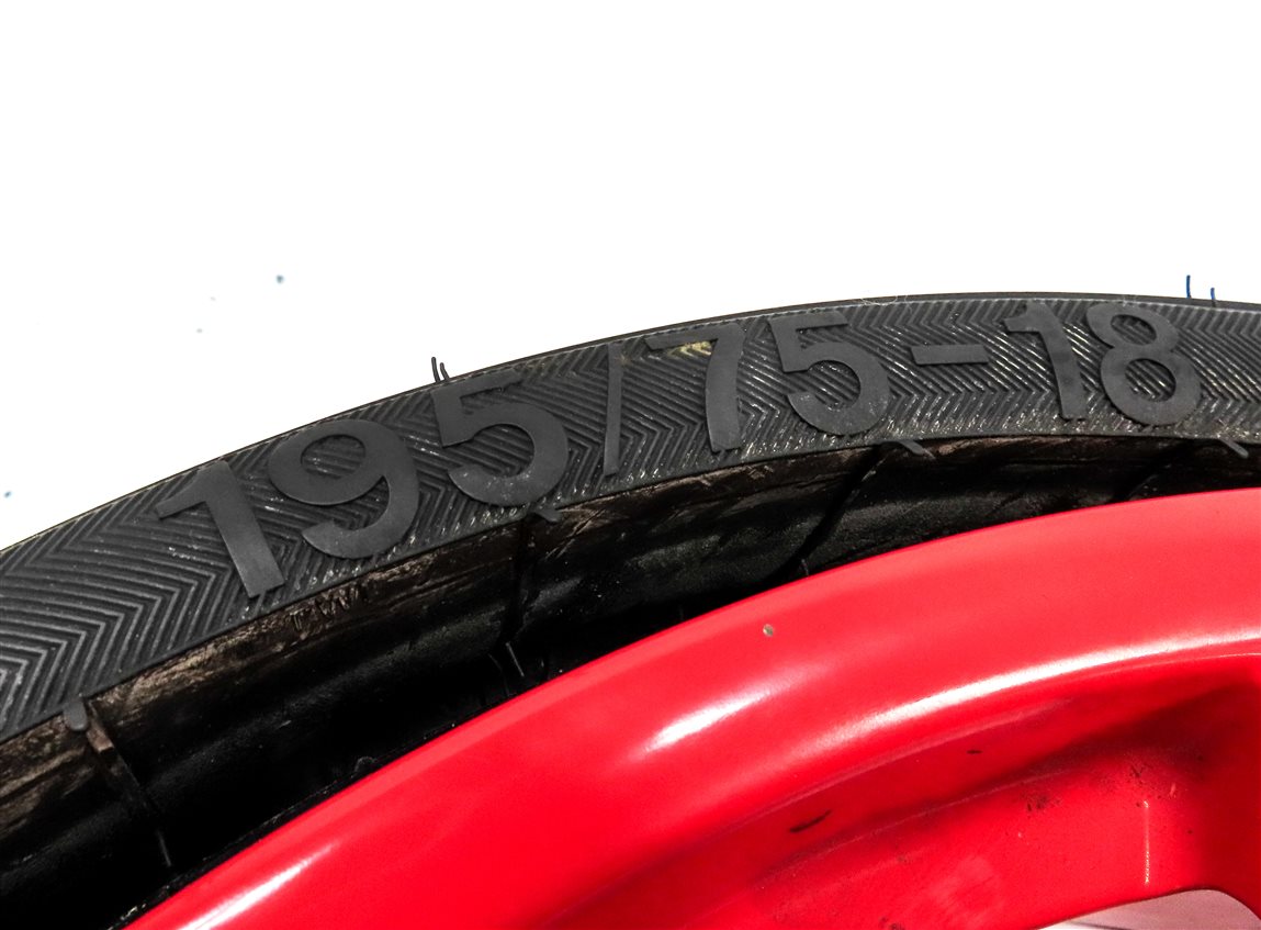Thumbnail 8: 2019-2024 PORSCHE MACAN (95B) 18x6 EMERGENCY ROADSIDE SPARE TIRE WHEEL RIM (RED)