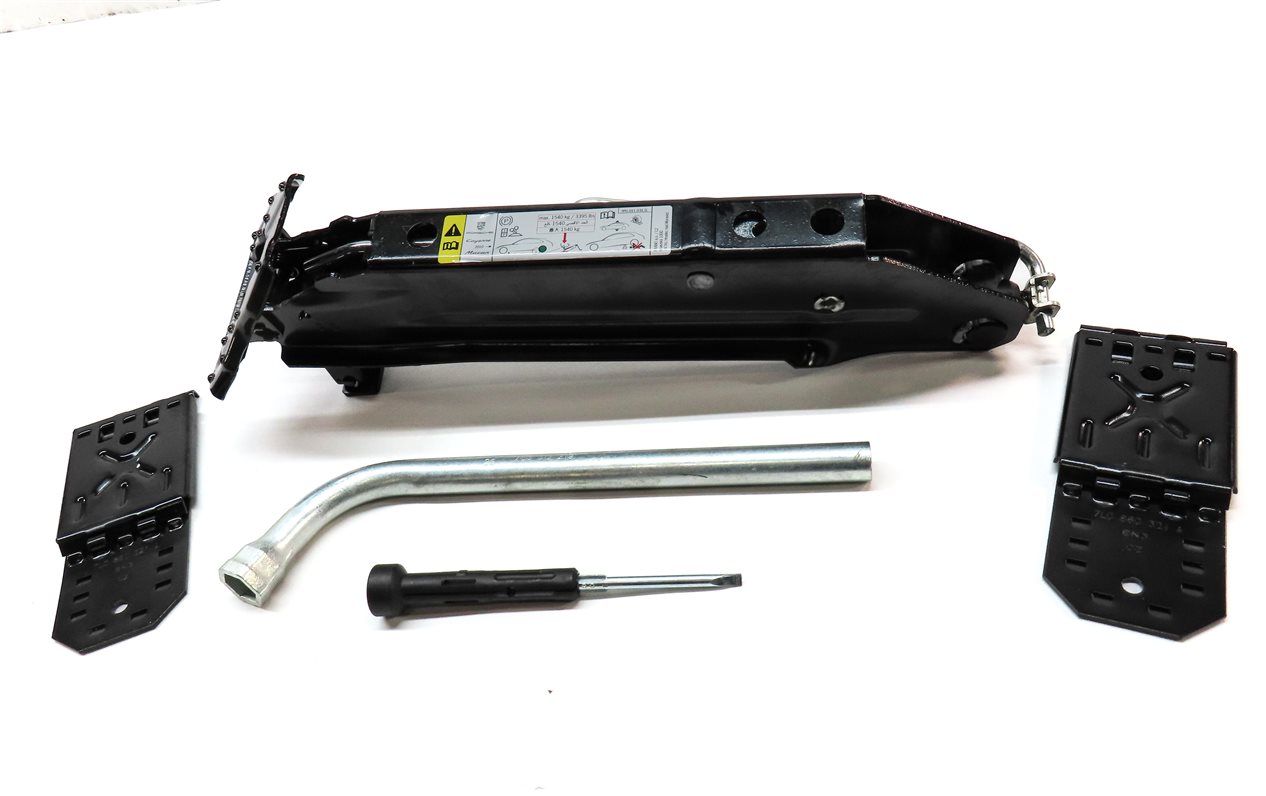 Thumbnail 2: PORSCHE 11-18 CAYENNE 958 15-23 MACAN 95B SPARE TIRE JACK & LUG WRENCH TOOL KIT