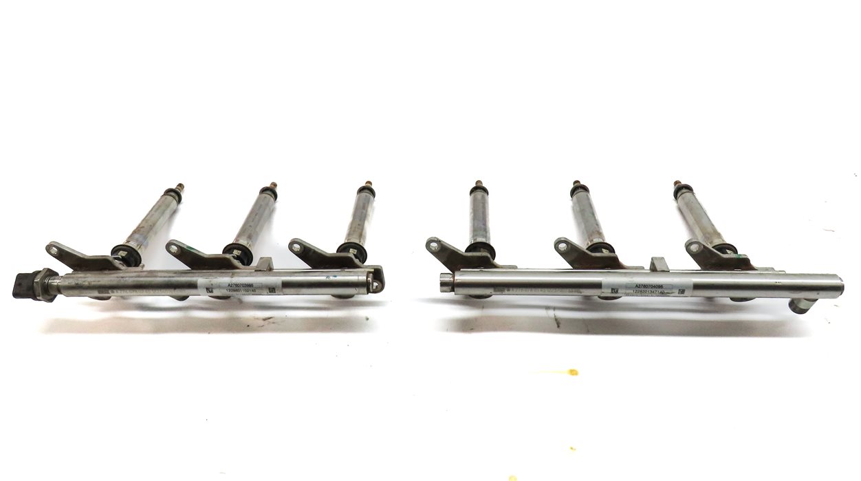 Thumbnail 4: 2013 MERCEDES E350 (W212) 3.5L (276.952) ENGINE FUEL INJECTOR SET/6 w/ RAIL