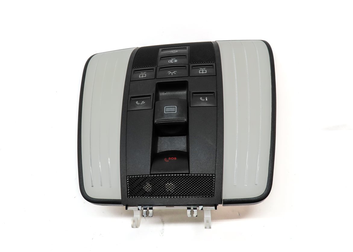 Thumbnail 2: 2013 MERCEDES E350 (W212) FRONT OVERHEAD DOME LIGHT LAMP w/ SWITCHES (BLACK)