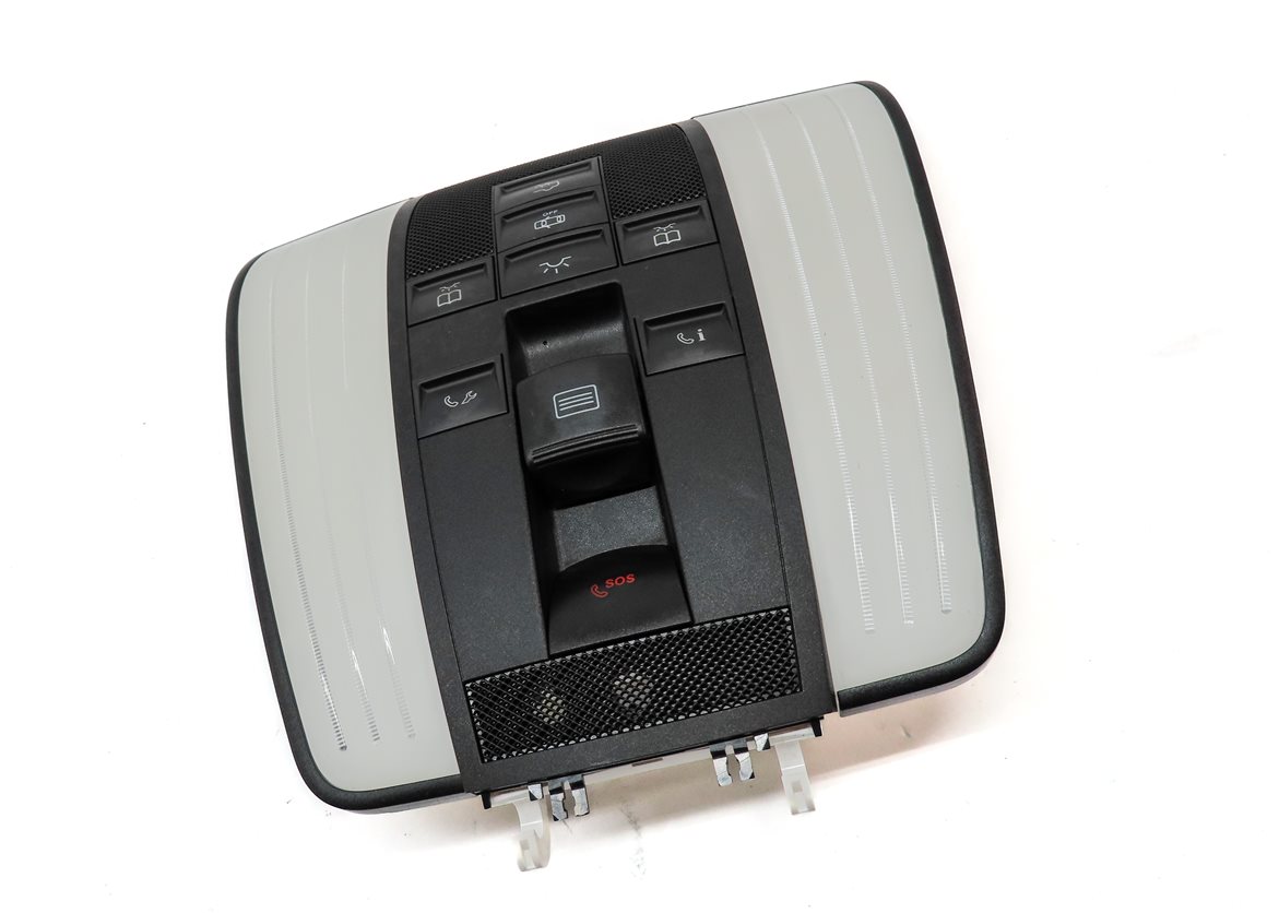 Thumbnail 3: 2013 MERCEDES E350 (W212) FRONT OVERHEAD DOME LIGHT LAMP w/ SWITCHES (BLACK)