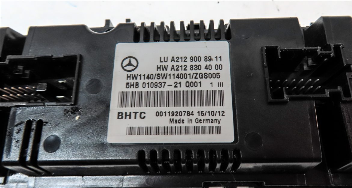 Thumbnail 7: 10-13 MERCEDES E CLASS (A207 C207 W207 W212) FRONT TEMPERATURE CLIMATE CONTROL