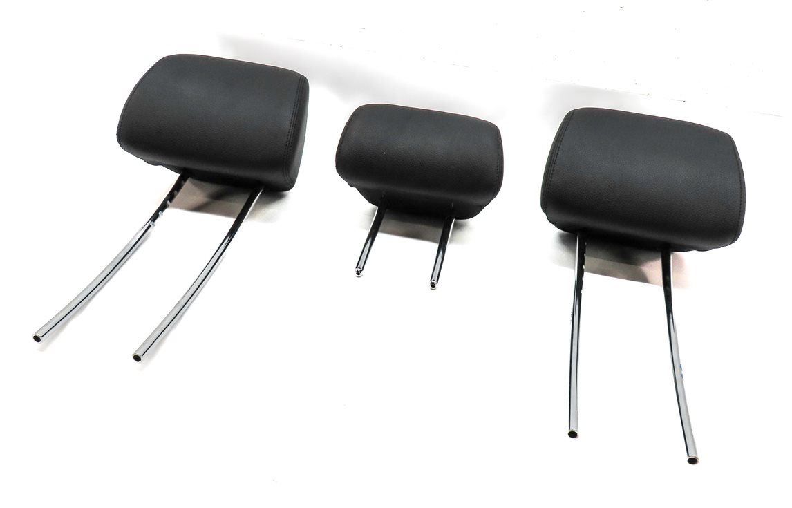 10-16 MERCEDES E CLASS W212 REAR LEFT CENTER RIGHT SEAT HEADREST SET/3 (BLACK)