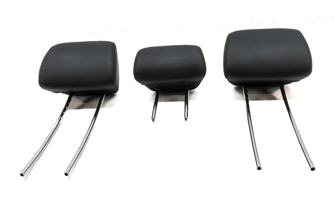 Thumbnail 2: 10-16 MERCEDES E CLASS W212 REAR LEFT CENTER RIGHT SEAT HEADREST SET/3 (BLACK)