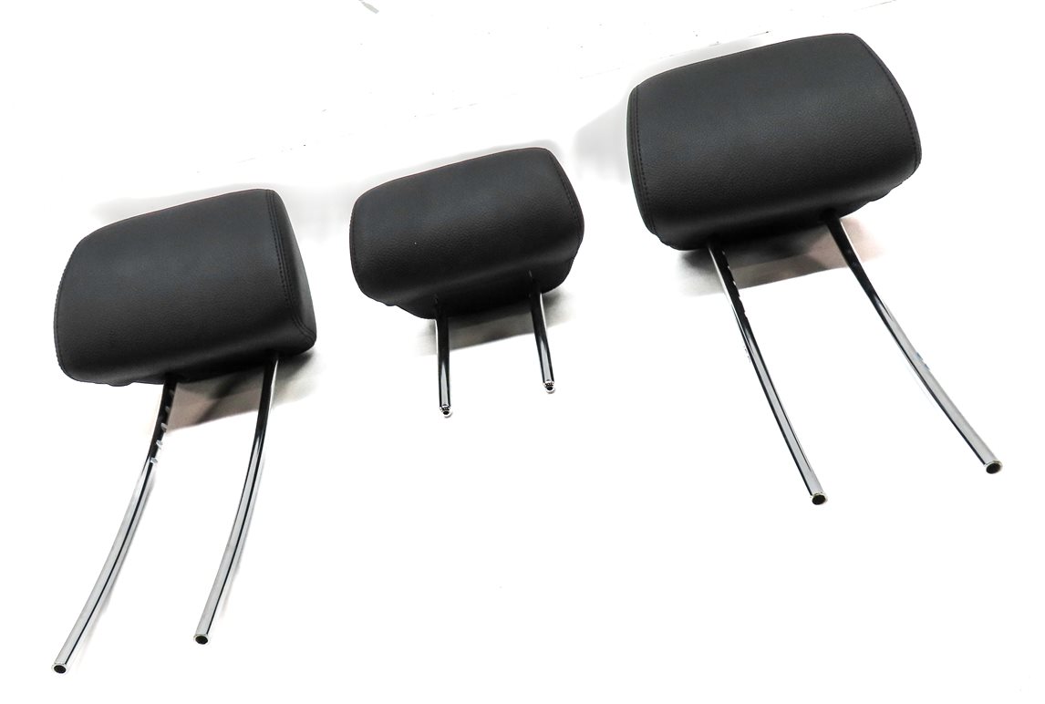 Thumbnail 3: 10-16 MERCEDES E CLASS W212 REAR LEFT CENTER RIGHT SEAT HEADREST SET/3 (BLACK)