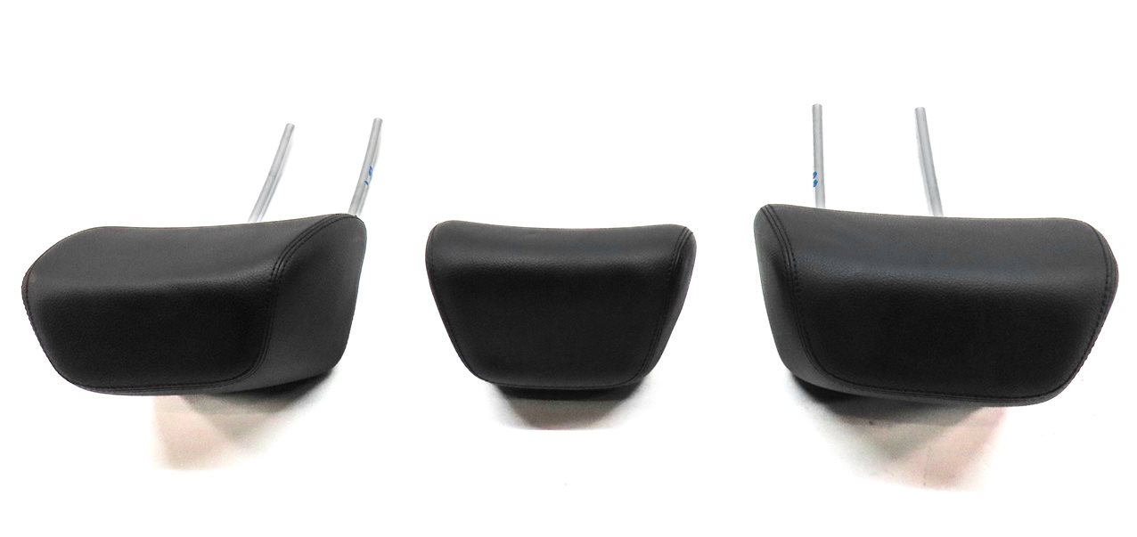 Thumbnail 4: 10-16 MERCEDES E CLASS W212 REAR LEFT CENTER RIGHT SEAT HEADREST SET/3 (BLACK)