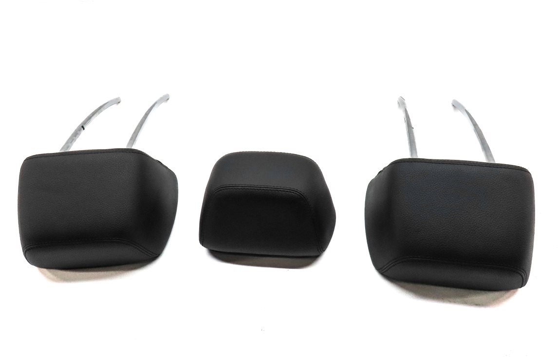 Thumbnail 5: 10-16 MERCEDES E CLASS W212 REAR LEFT CENTER RIGHT SEAT HEADREST SET/3 (BLACK)