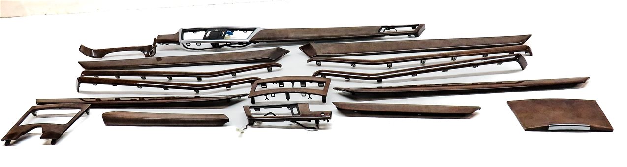 Thumbnail 2: 2013 MERCEDES E350 (W212) INTERIOR DASH DOOR CONSOLE TRIM SET/ 16 (WALNUT)