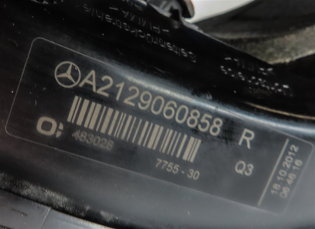 Thumbnail 6: 10-13 MERCEDES E-CLASS (W212) RIGHT HEATED MEMORY AUTODIM DOOR MIRROR (BROWN)