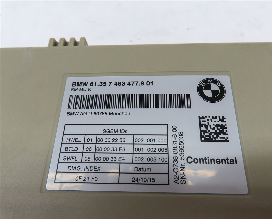 Thumbnail 4: 16-23 BMW 5 M5 7 X3 X4 X5 X7 G01 FRONT RIGHT HEATED COOLED SEAT CONTROL MODULE