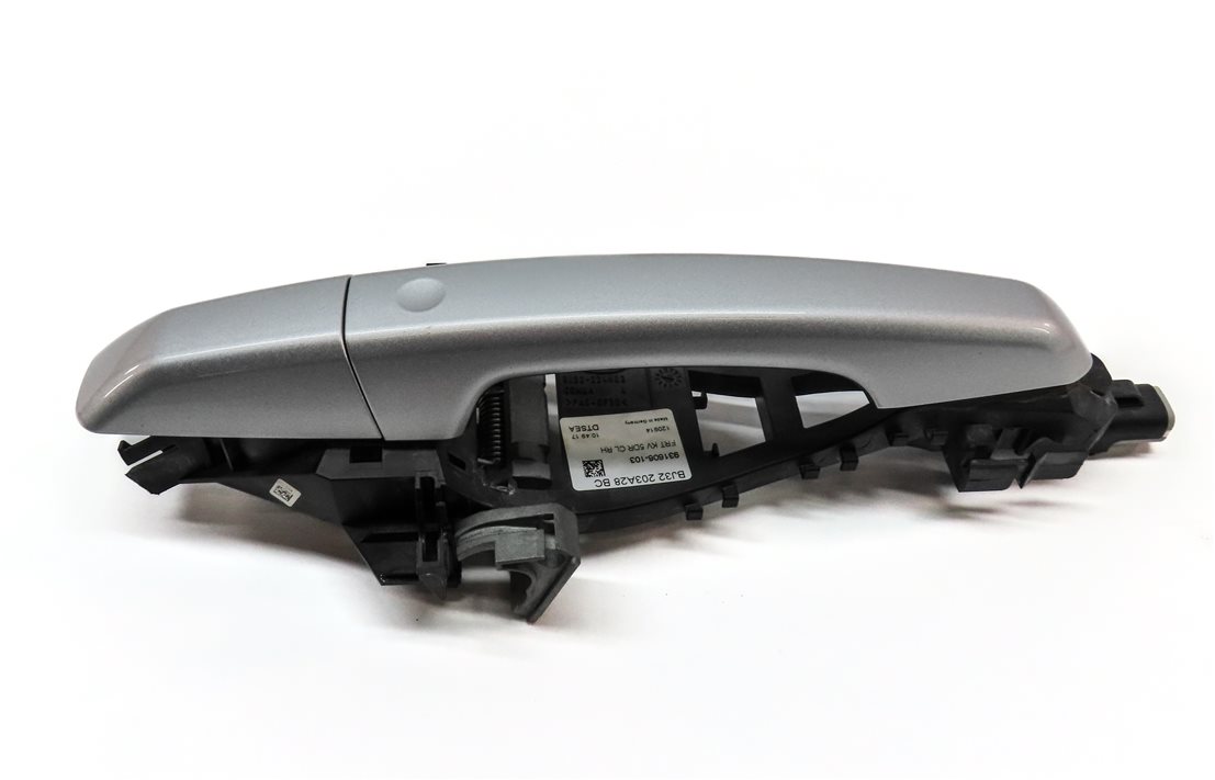 Thumbnail 4: 12-17 RANGE ROVER SPORT EVOQUE FRONT RIGHT PASSIVE DOOR HANDLE (SILVER)