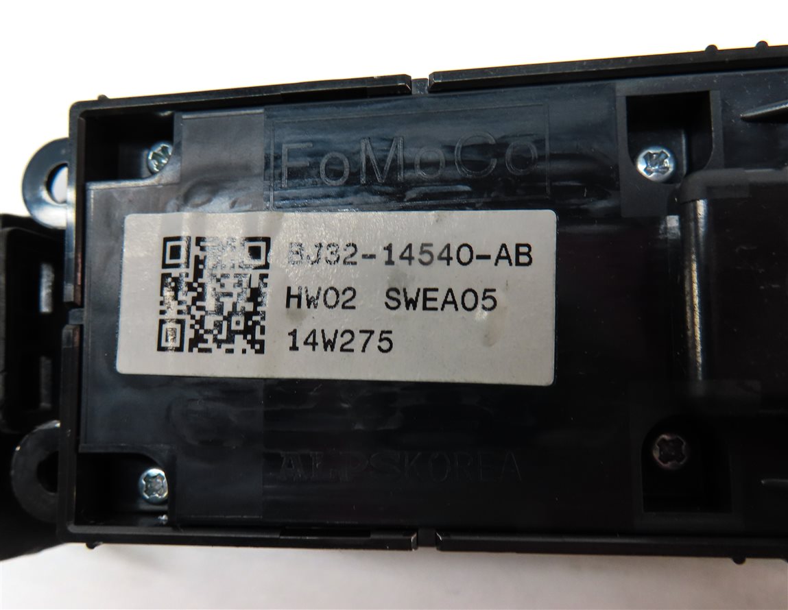 Thumbnail 7: 12-19 RANGE ROVER EVOQUE (L538) 4 DOOR LEFT DRIVER P-FOLD MASTER WINDOW SWITCH