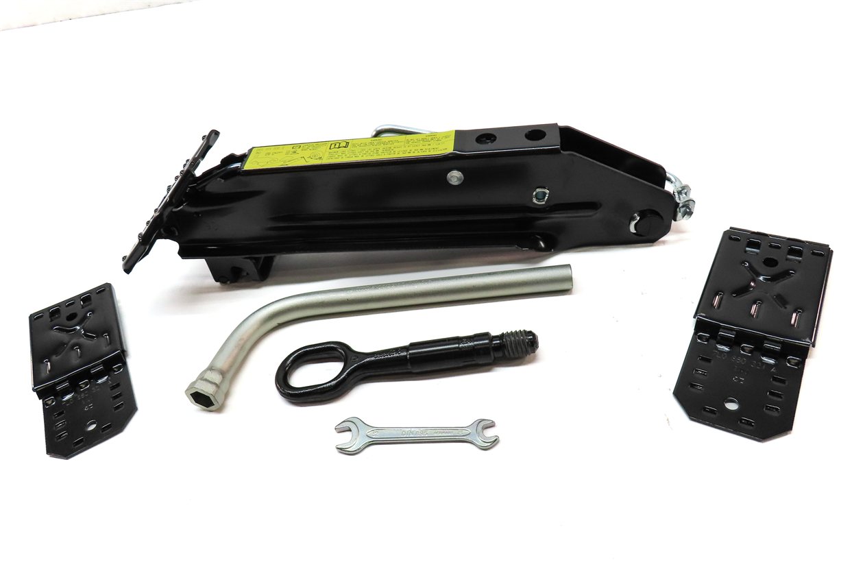 Thumbnail 2: 09-17 AUDI Q5 SQ5 Q7 (8R B8 4L) EMERGENCY SPARE TIRE CAR LIFT JACK TOOL KIT SET