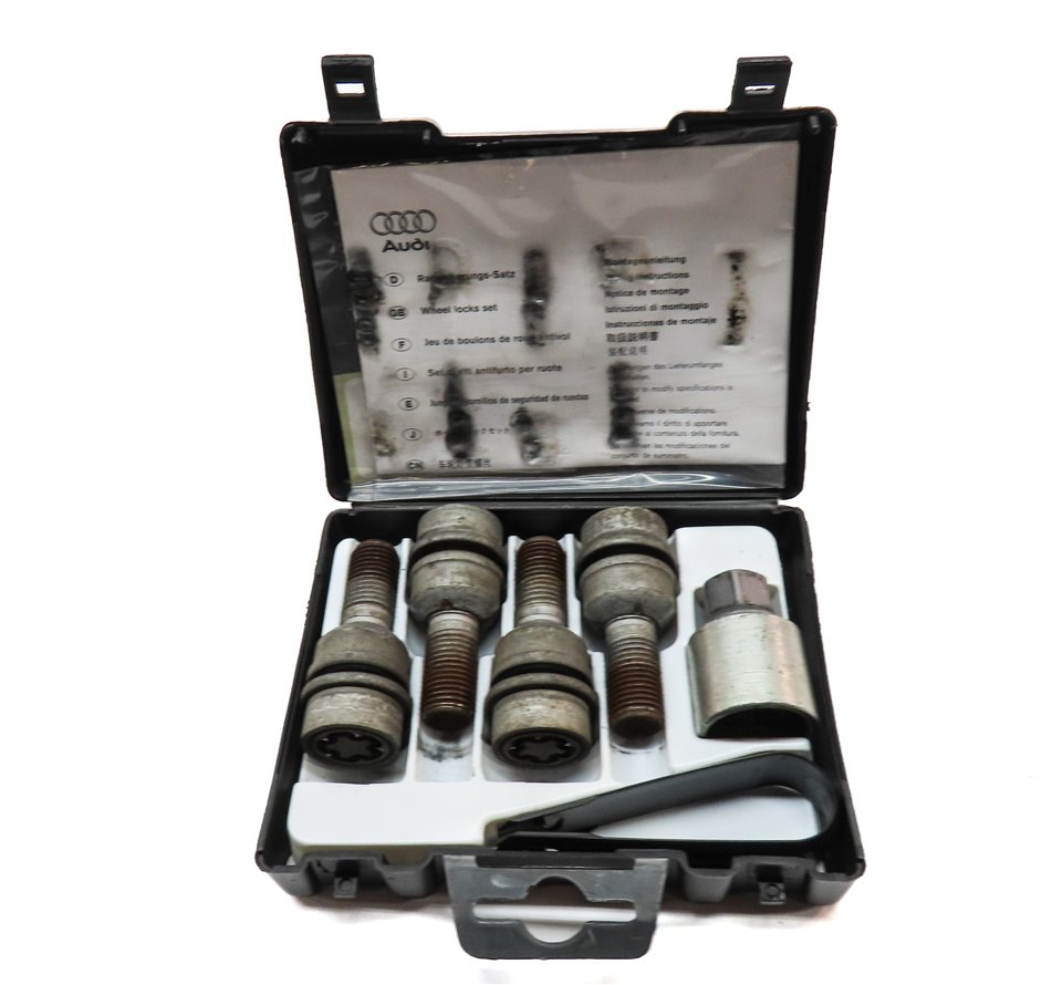 Thumbnail 4: 2014 AUDI Q5 (B8 8R) WHEEL RIM LUG KEY SET w/ CASE