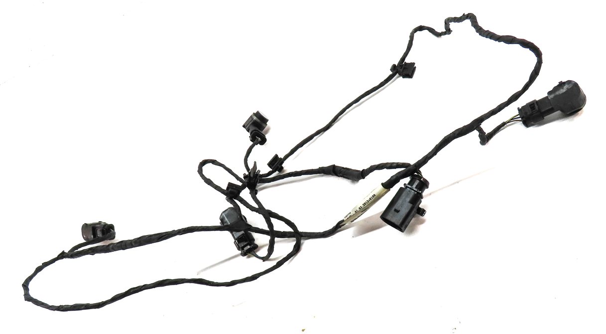 Thumbnail 3: 14 AUDI Q5 (B8 8R) FRONT PARK ASSIST PDC DISTANCE SENSOR SET/4 w/HARNESS (BLACK)
