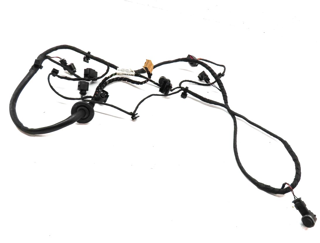 Thumbnail 1: 14 AUDI Q5 (B8 8R) REAR PARK ASSIST PDC DISTANCE SENSOR SET/4 w/HARNESS (BLACK)