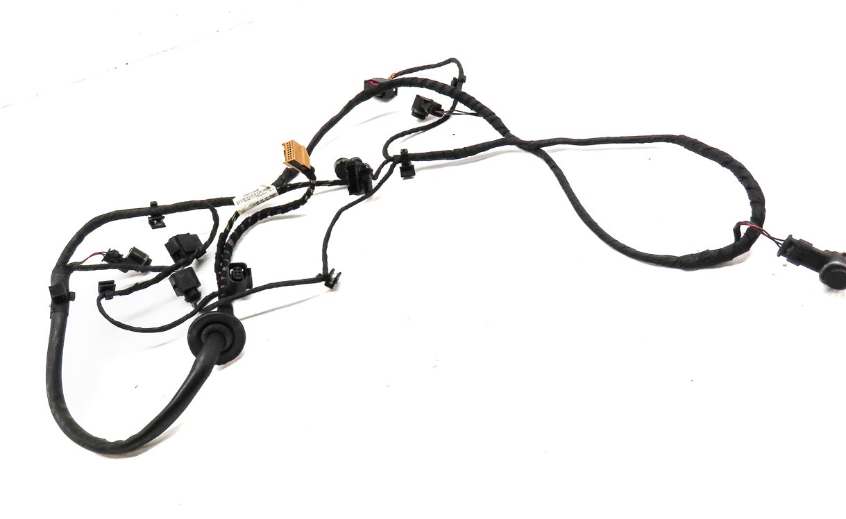 Thumbnail 3: 14 AUDI Q5 (B8 8R) REAR PARK ASSIST PDC DISTANCE SENSOR SET/4 w/HARNESS (BLACK)