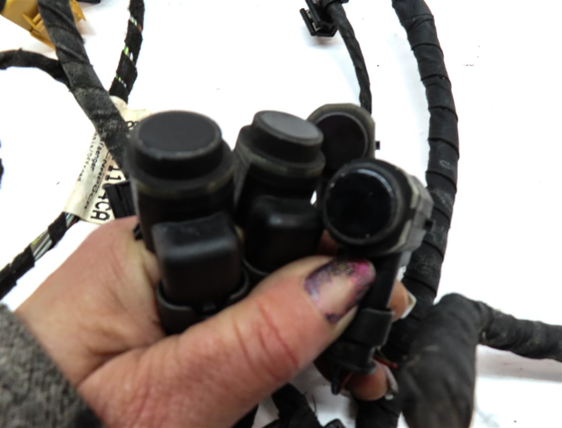 Thumbnail 5: 14 AUDI Q5 (B8 8R) REAR PARK ASSIST PDC DISTANCE SENSOR SET/4 w/HARNESS (BLACK)