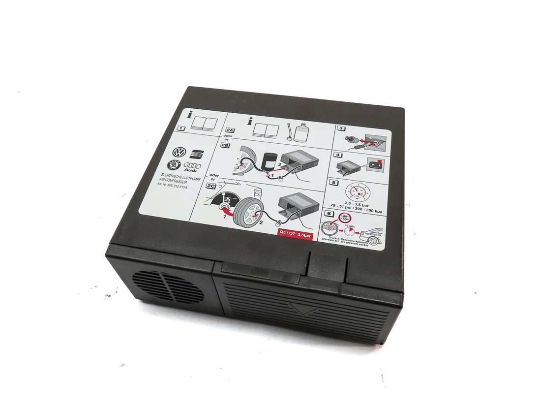 2014 AUDI Q5 (B8 8R) EMERGENCY ROADSIDE SPARE TIRE AIR COMPRESSOR INFLATOR