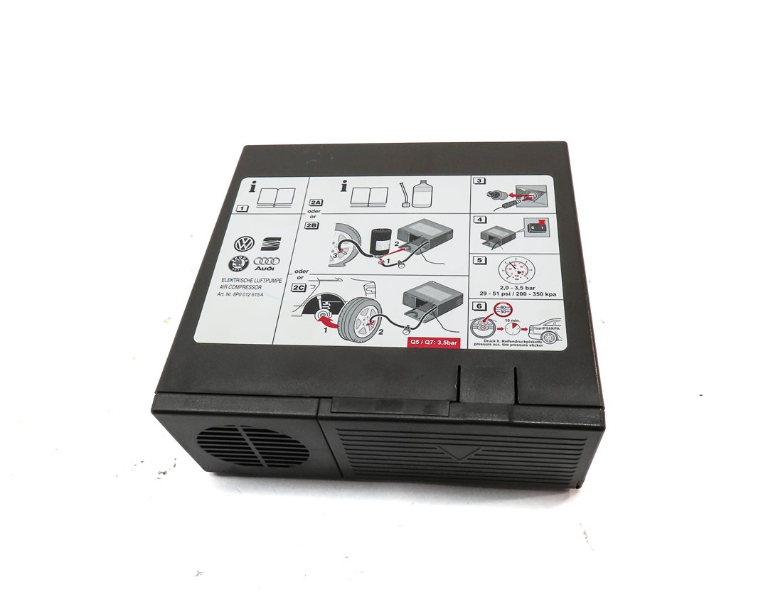 Thumbnail 2: 2014 AUDI Q5 (B8 8R) EMERGENCY ROADSIDE SPARE TIRE AIR COMPRESSOR INFLATOR
